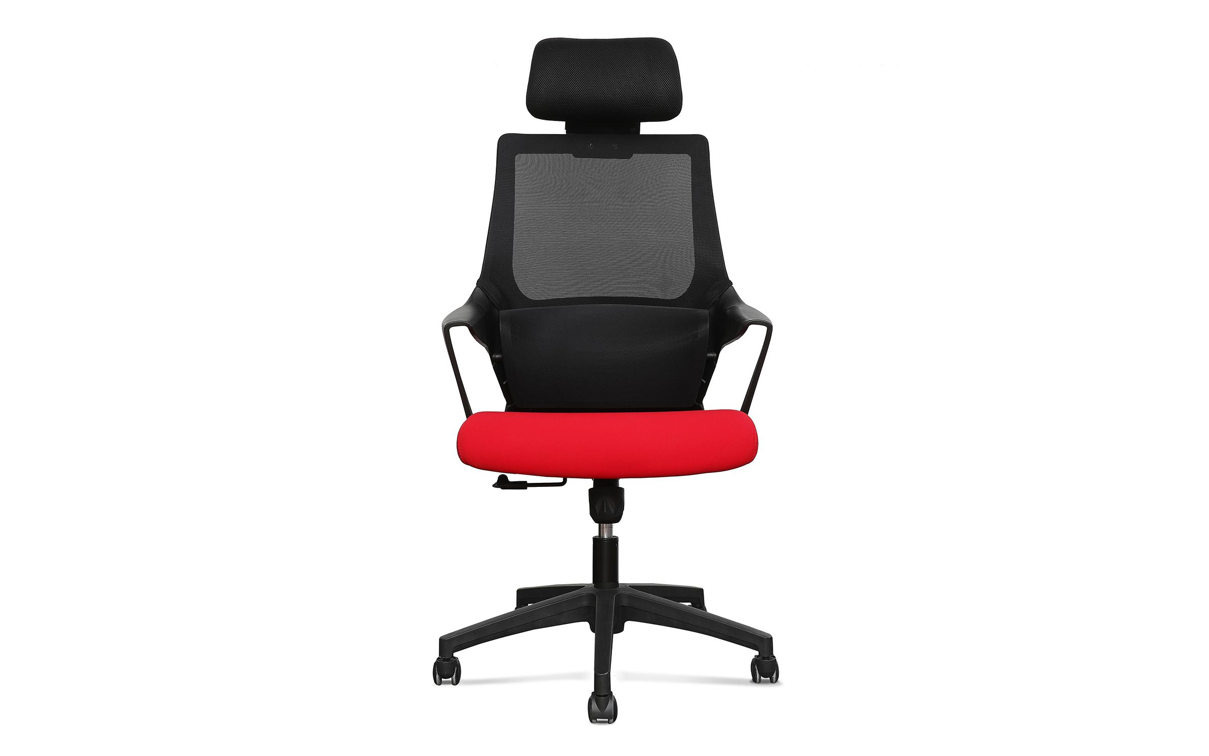 Irodai szék Kindi II, fekete + piros  2